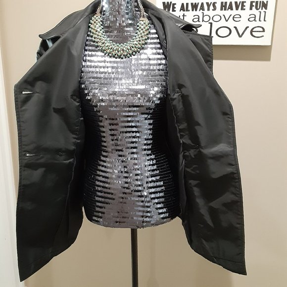 Rudsack - Double-breasted Leather/Fabric Coat - Picture 8 of 16